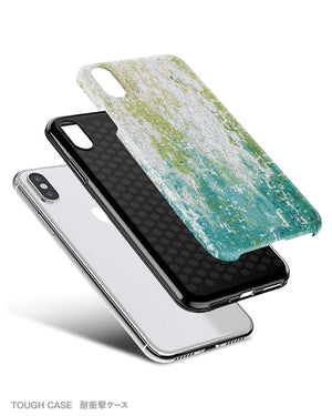 Mint abstract mosaic iPhone 12 case S657 - Decouart