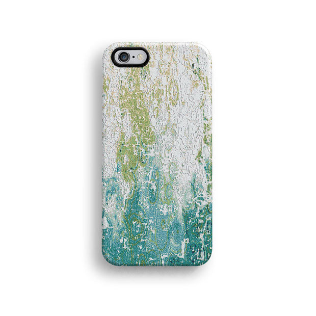 Mint abstract mosaic iPhone 12 case S657 - Decouart