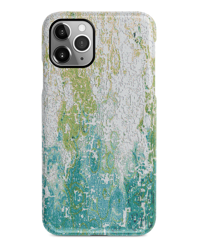 Mint abstract mosaic iPhone 12 case S657 - Decouart