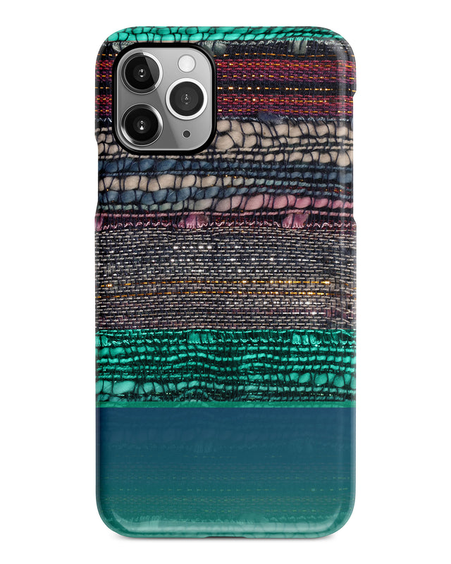 Mint boho fabric iPhone 12 case S659 - Decouart