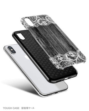 Black wood lace iPhone 12 case S674 - Decouart