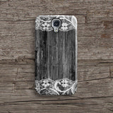 Black wood lace iPhone 12 case S674 - Decouart