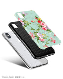 Mint floral iPhone 11 case S678 - Decouart