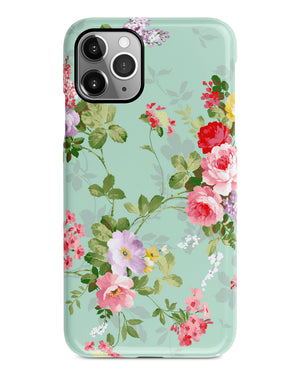 Mint floral iPhone 11 case S678 - Decouart