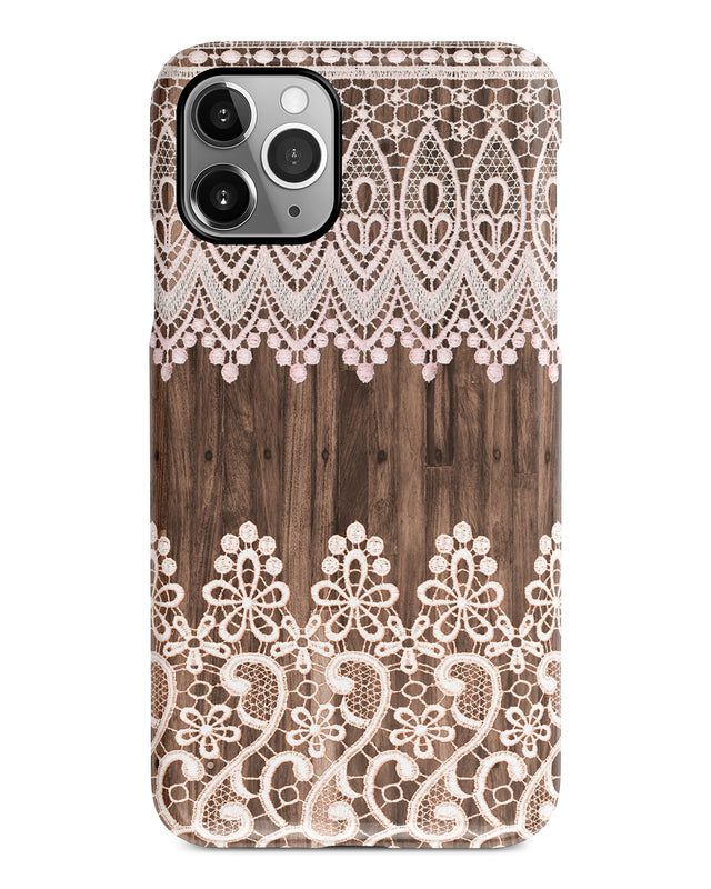 Lace wood iPhone 12 case S679 - Decouart