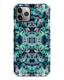 Teal floral iPhone 12 case S683 - Decouart