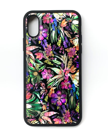 Natural shell floral iPhone case - Decouart