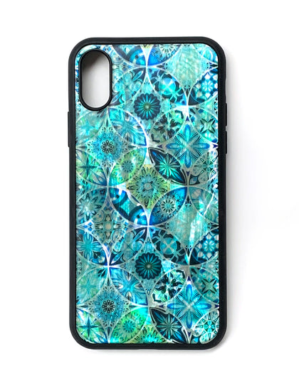 Natural shell floral iPhone case - Decouart